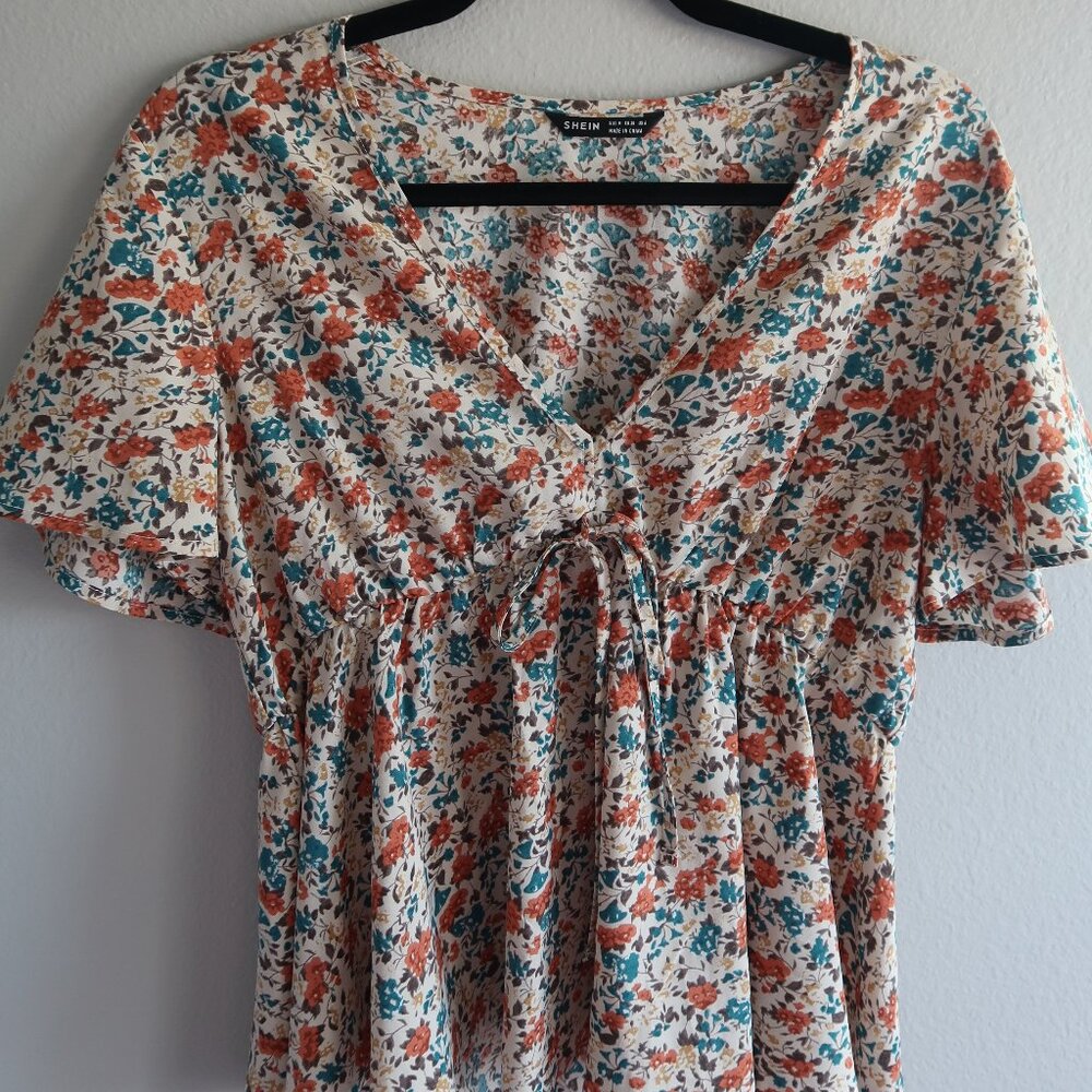 Shein Floral Blouse